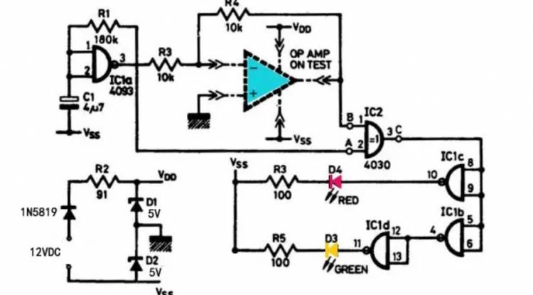 Op Amp Tester Circuit